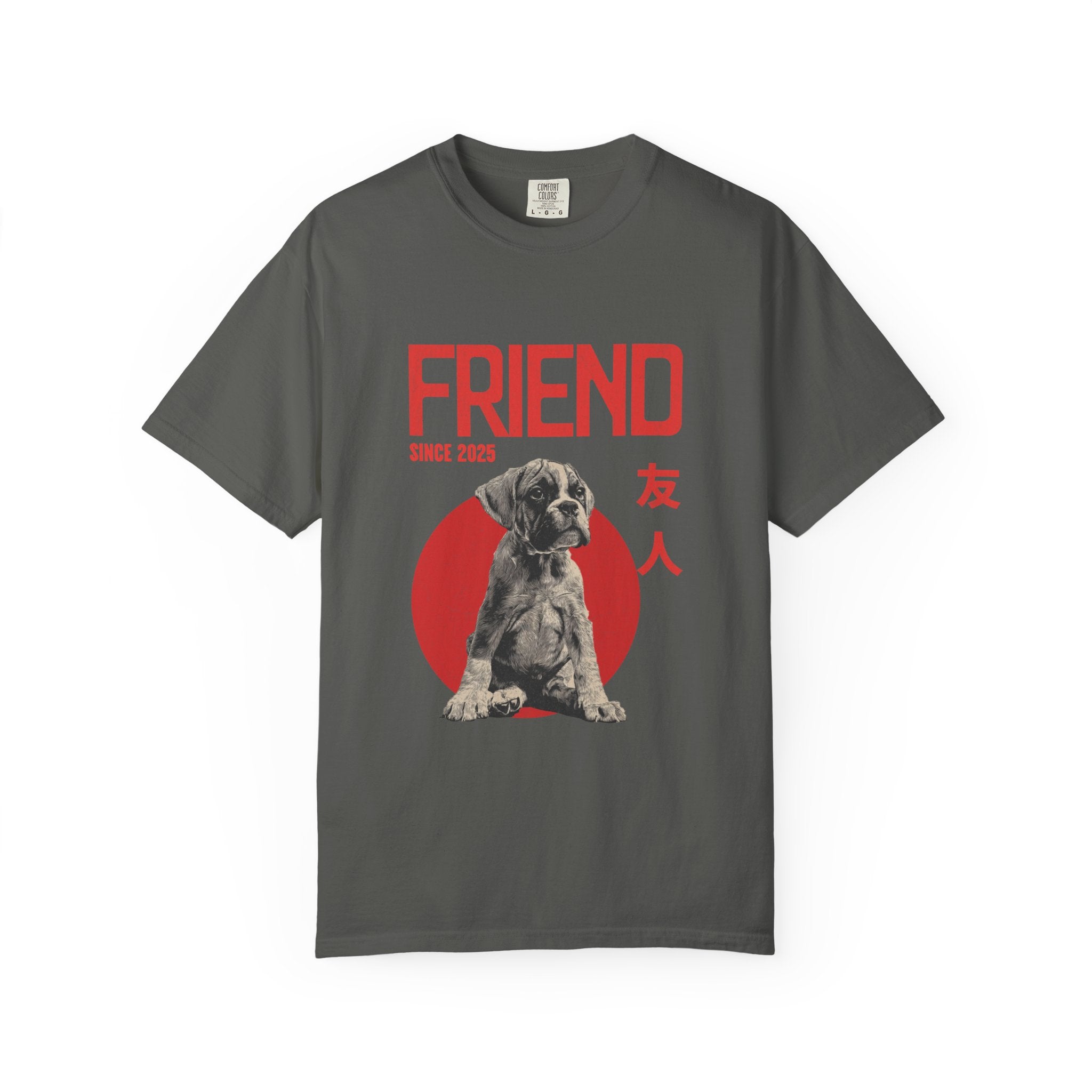Boxer Puppy T-shirt | Anime Dog Shirt | Pet Memorial, Adoption Gift | Custom Year Personalization | Comfort Colors®