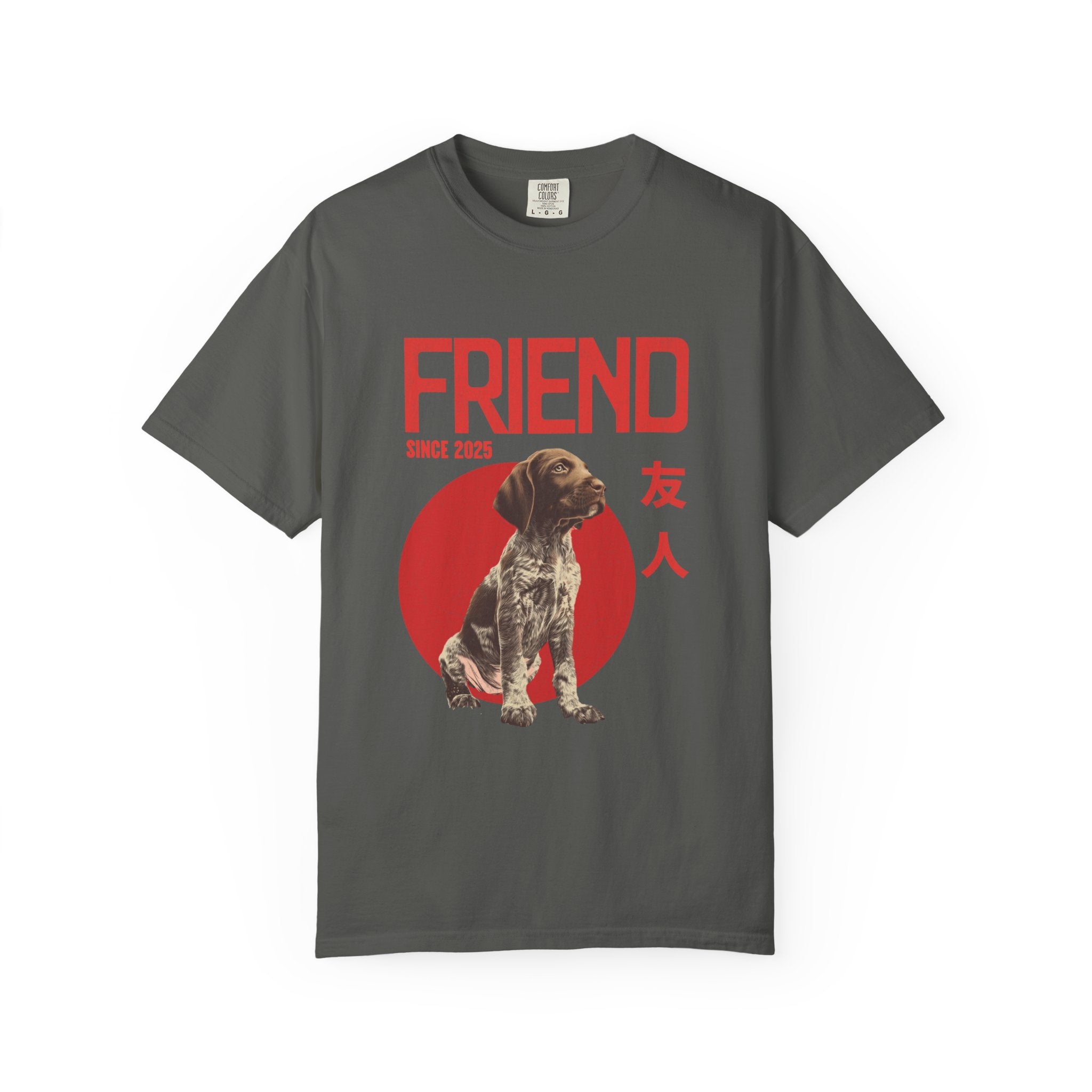 German Pointer Puppy T-shirt | Anime Dog Shirt | Pet Memorial, Adoption Gift | Custom Year Personalization | Comfort Colors®