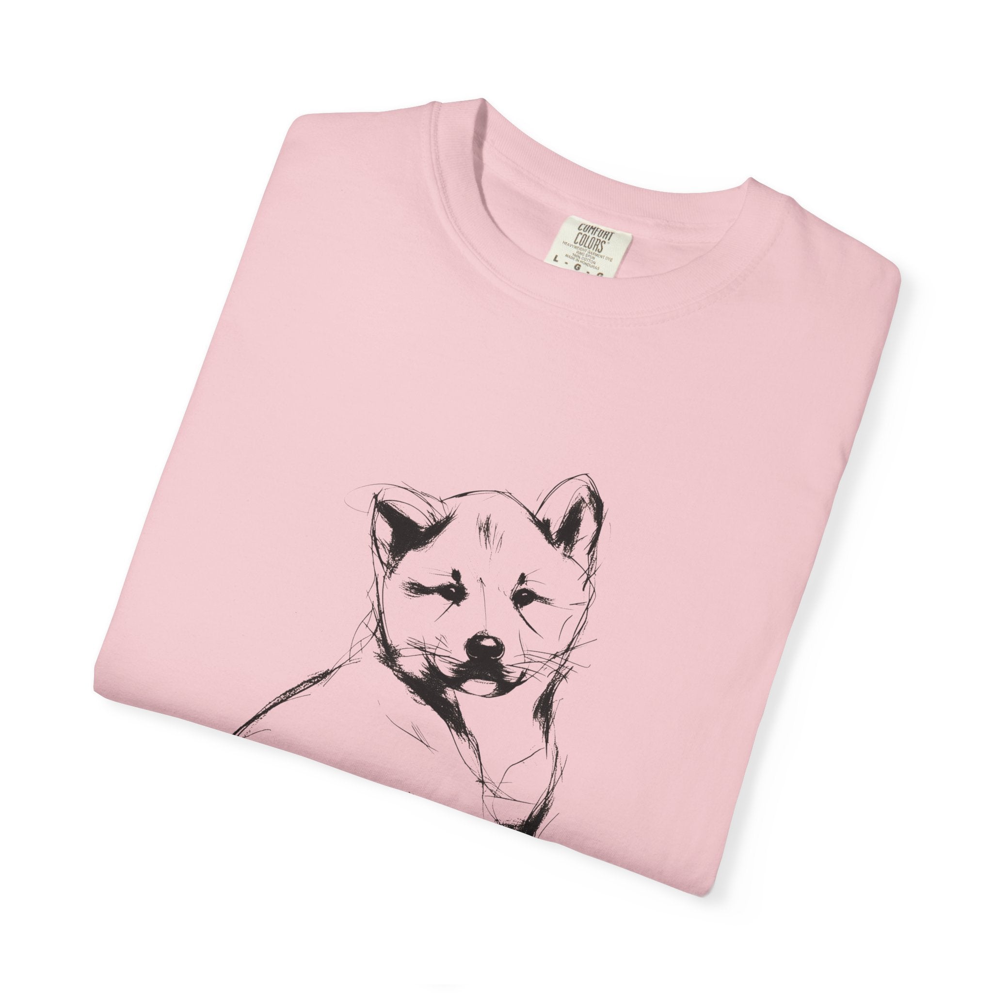 Personalized Akita Inu T-Shirt | Custom Dog Name Tee | Comfort Colors 1717 Tee | Minimal Sketch Vintage Style | Dog lover gift