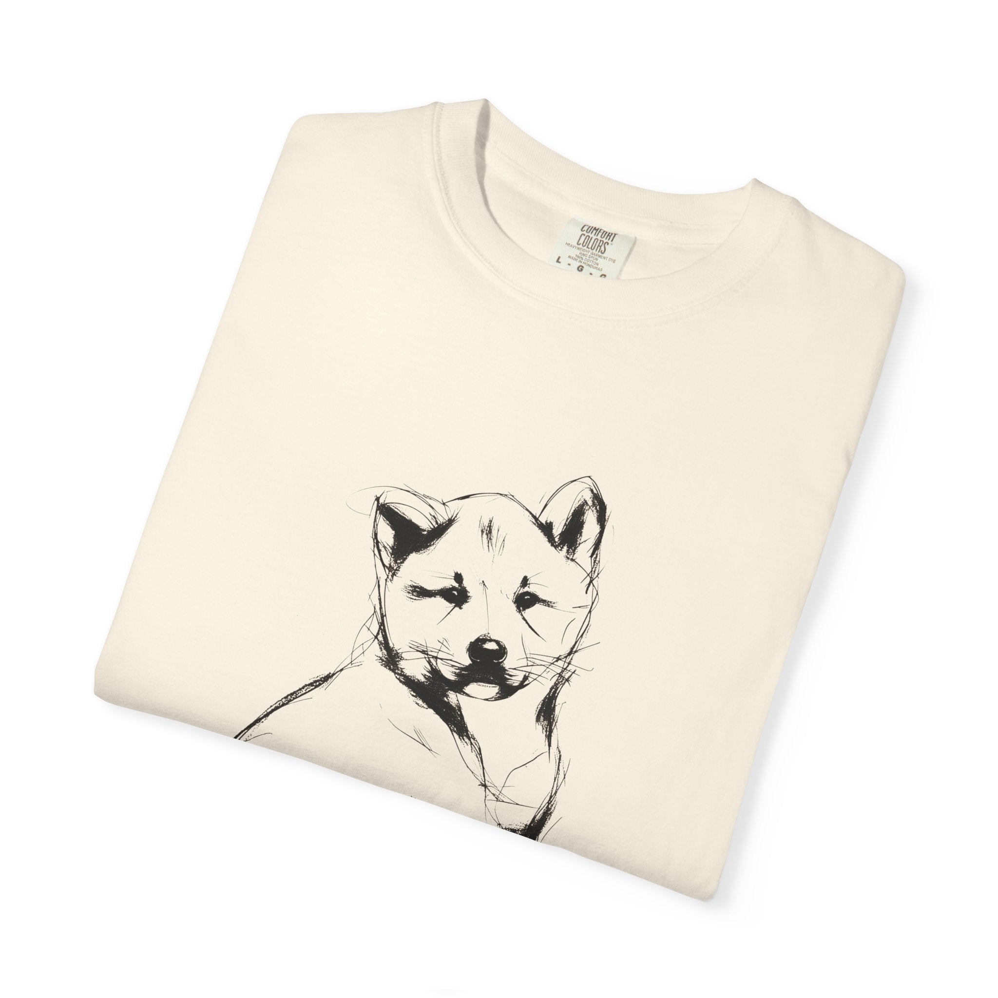 Personalized Akita Inu T-Shirt | Custom Dog Name Tee | Comfort Colors 1717 Tee | Minimal Sketch Vintage Style | Dog lover gift