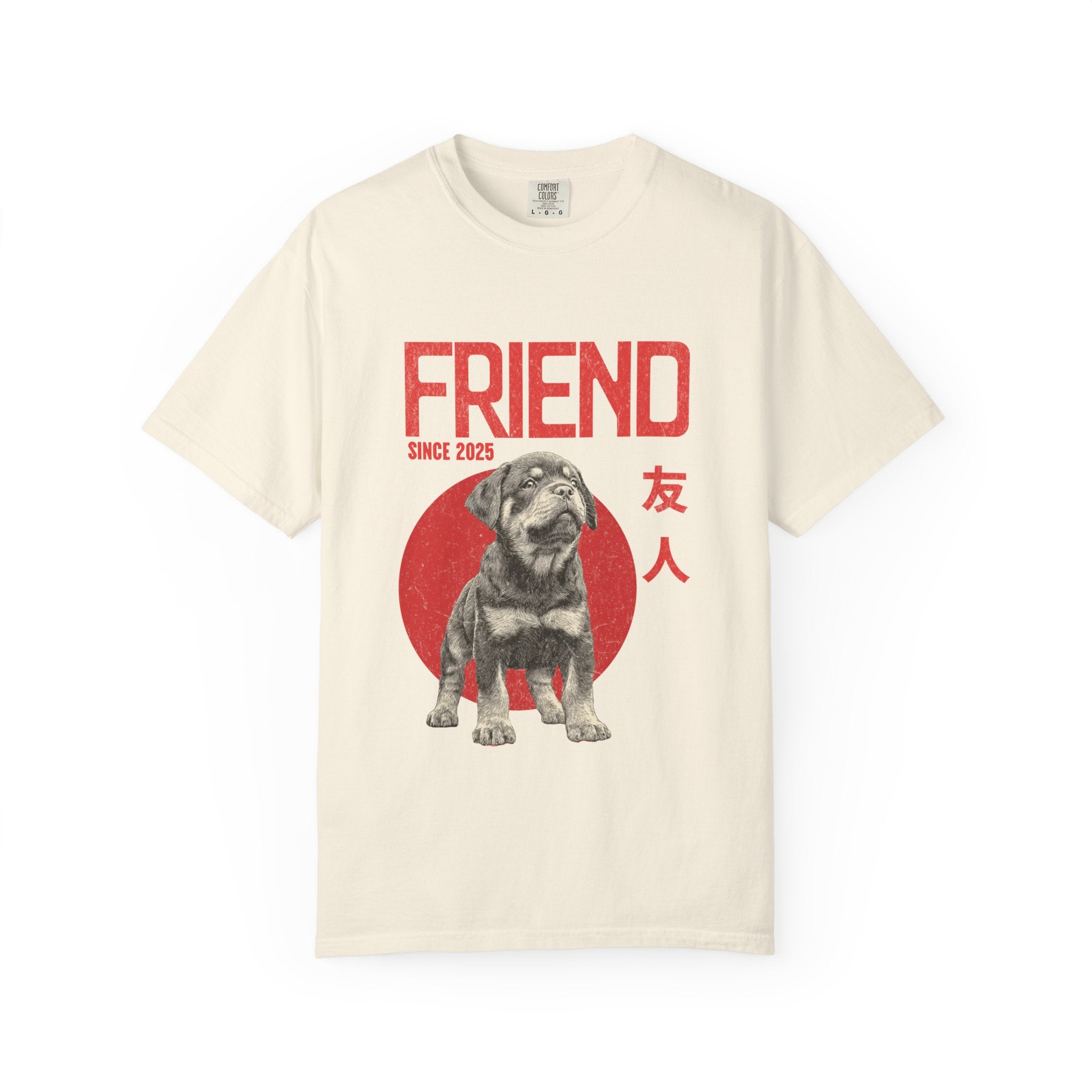 Rottweiler Puppy T-shirt | Anime Dog Shirt | Pet Memorial, Adoption Gift | Custom Year Personalization | Comfort Colors®