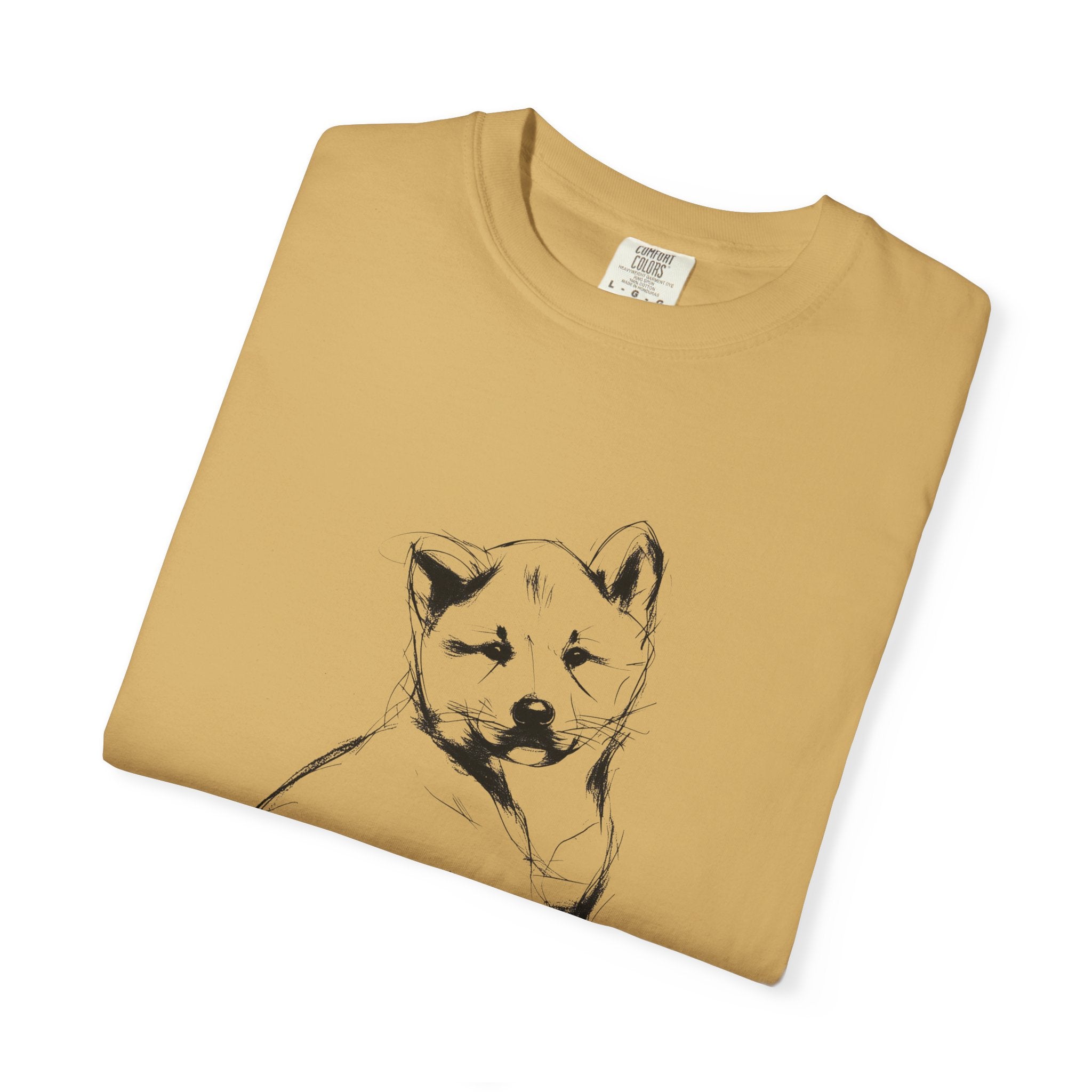 Personalized Akita Inu T-Shirt | Custom Dog Name Tee | Comfort Colors 1717 Tee | Minimal Sketch Vintage Style | Dog lover gift
