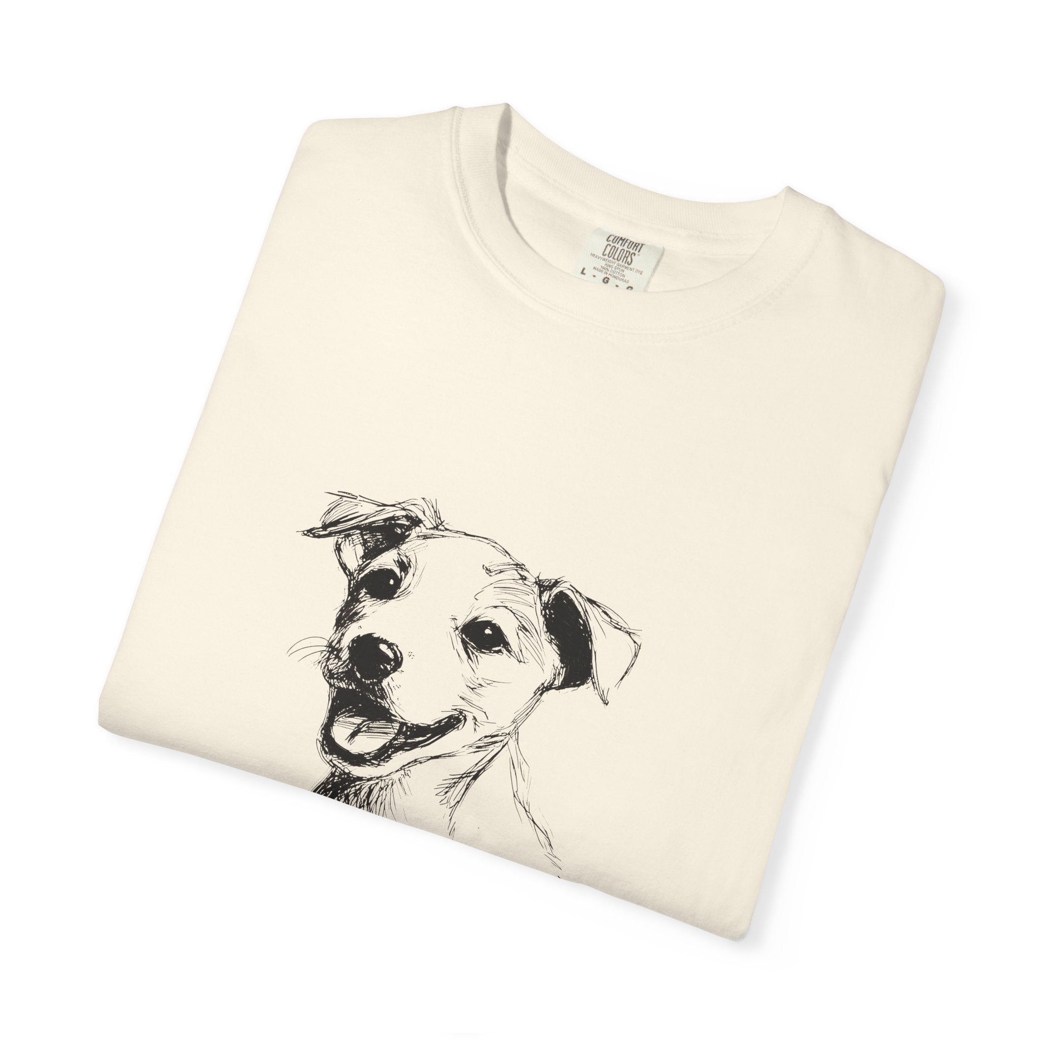 Personalized Jack Russell T-Shirt | Custom Dog Name Tee | Comfort Colors 1717 Tee | Minimal Sketch Vintage Style | Dog lover gift