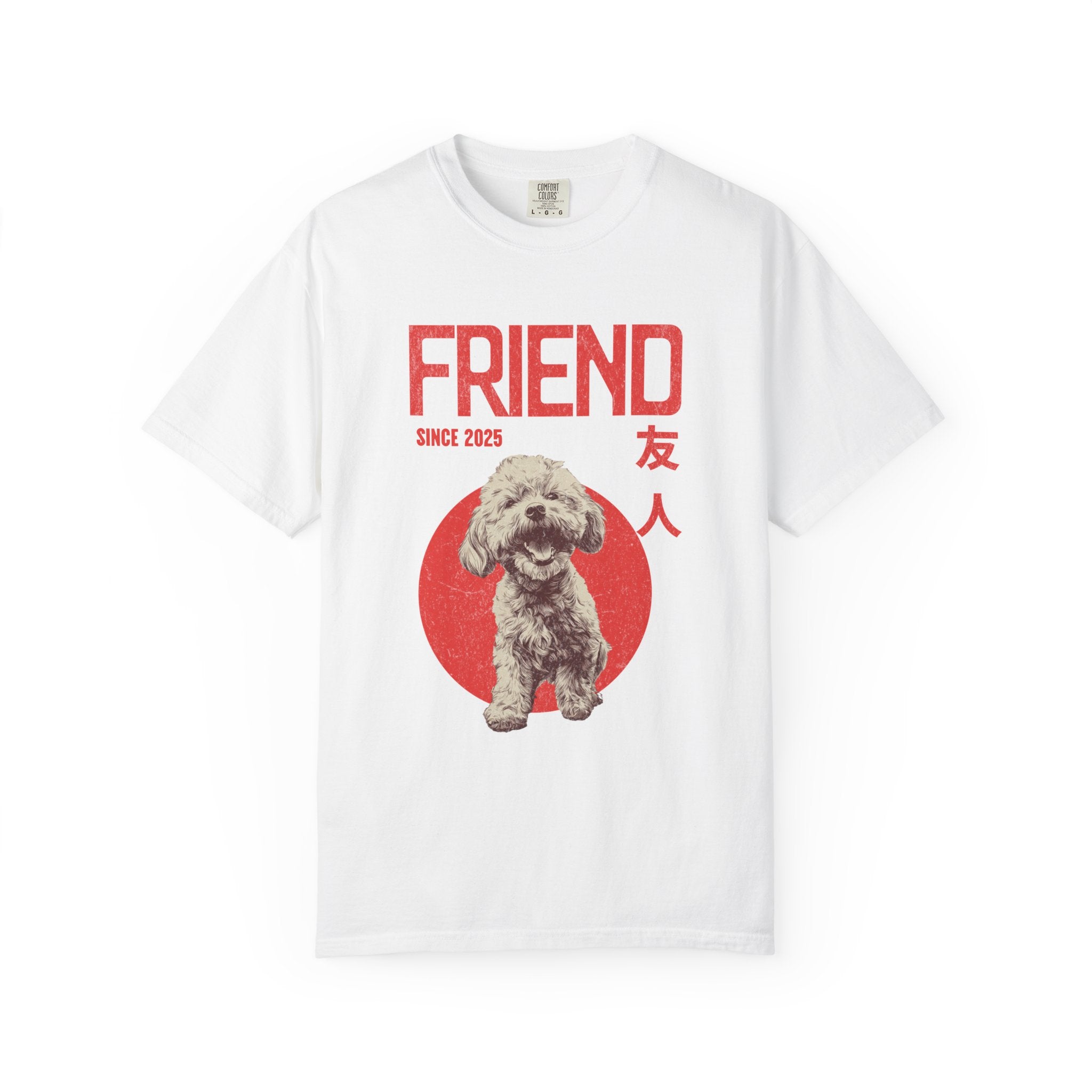 Poodle Puppy T-shirt | Anime Dog Shirt | Unisex Birthday Gift | Custom Year Personalization | Gift for Dog Lovers and Anime Fans