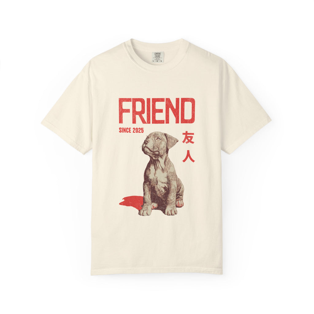Pitbull Friend Shirt  | Anime Dog T-Shirt | Unisex Birthday Gift | Custom Year Personalization | Gift for Dog Lovers and Anime Fans