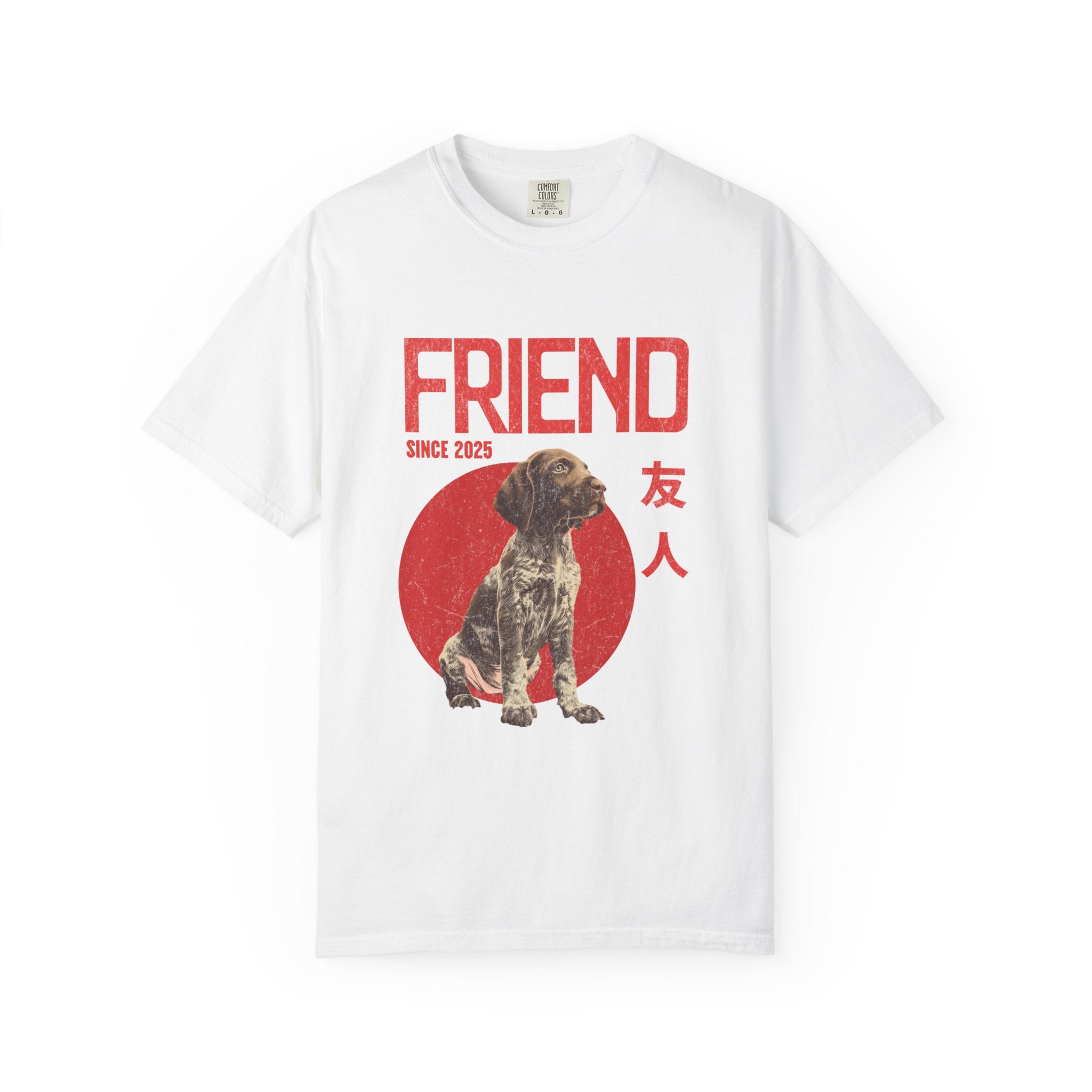 German Pointer Puppy T-shirt | Anime Dog Shirt | Pet Memorial, Adoption Gift | Custom Year Personalization | Comfort Colors®