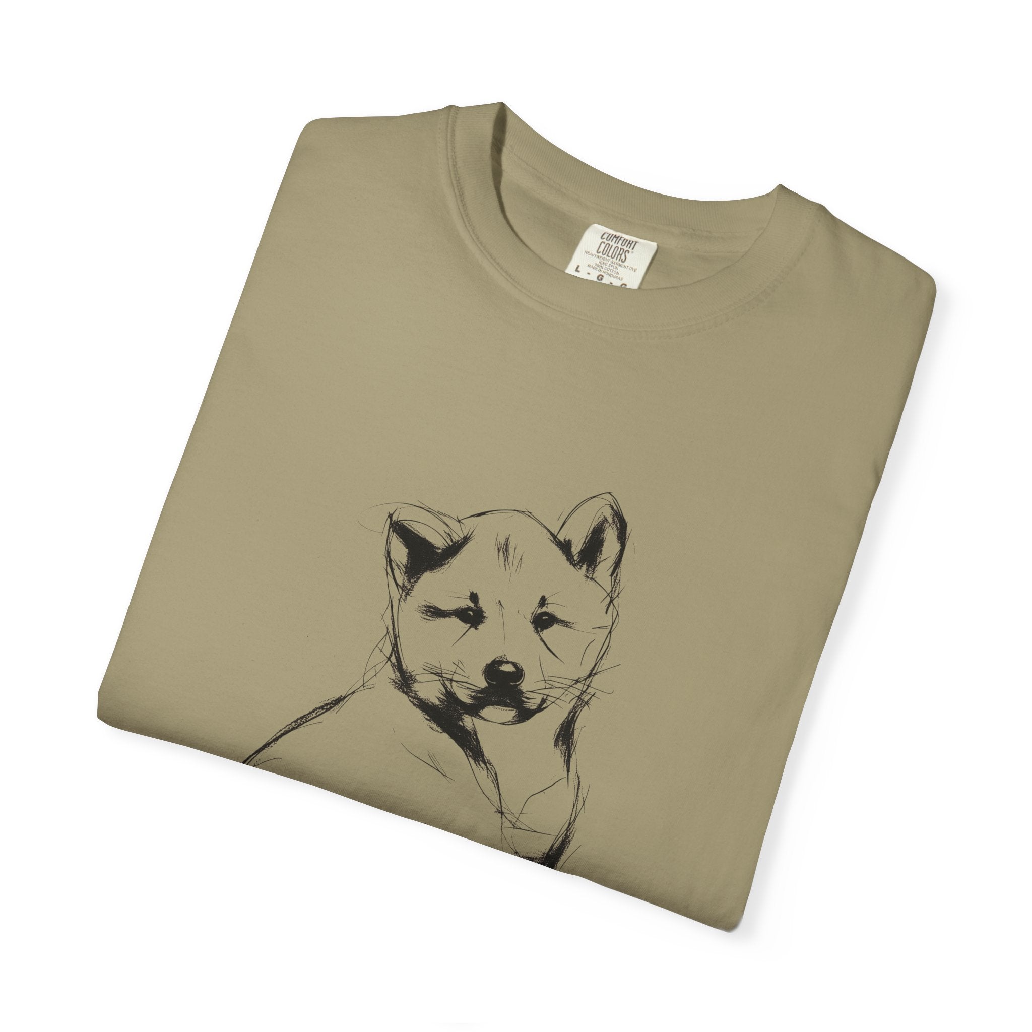 Personalized Akita Inu T-Shirt | Custom Dog Name Tee | Comfort Colors 1717 Tee | Minimal Sketch Vintage Style | Dog lover gift