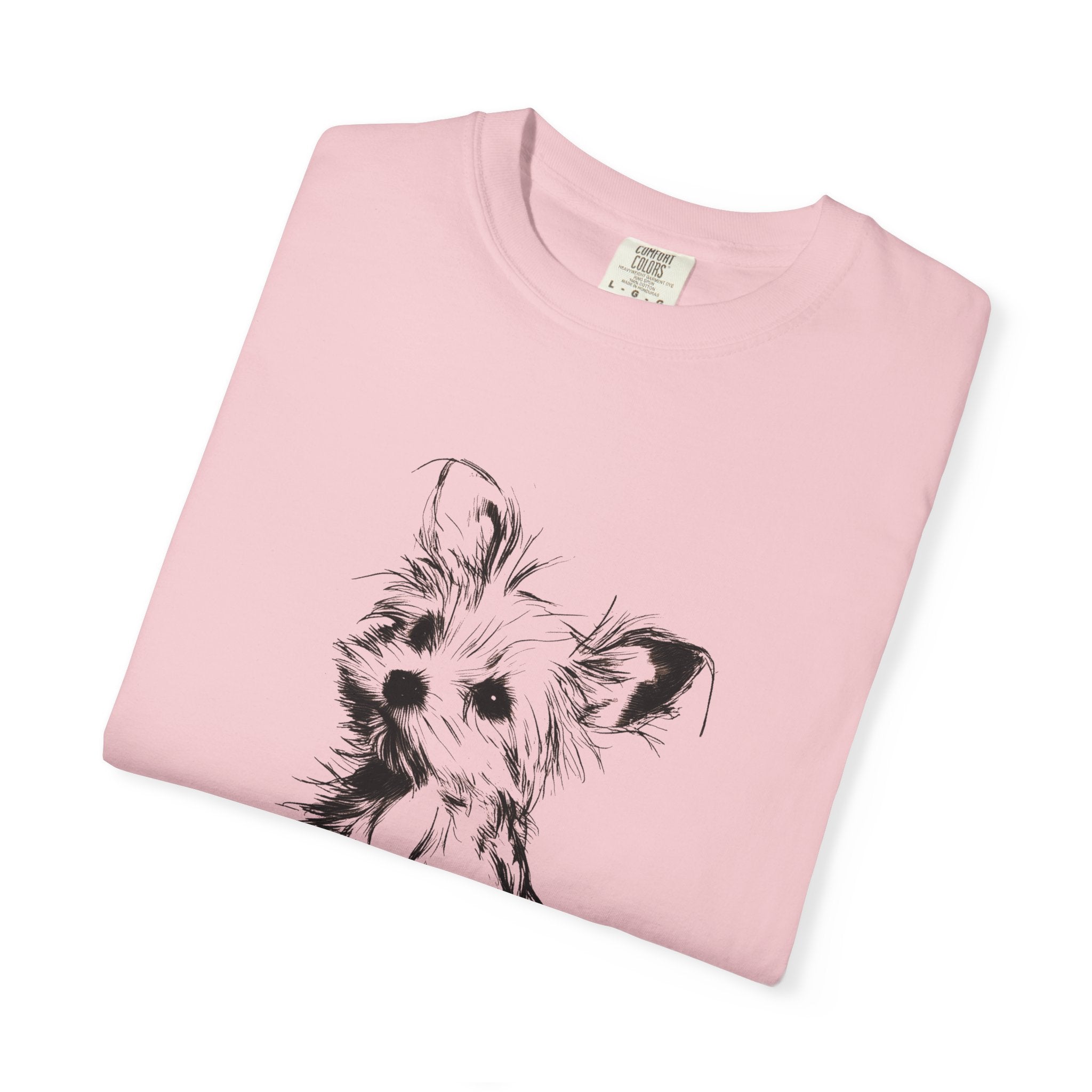 Personalized Yorkshire Terrier T-Shirt | Custom Dog Name Tee | Comfort Colors 1717 Tee | Minimal Sketch Vintage Style | Dog lover gift
