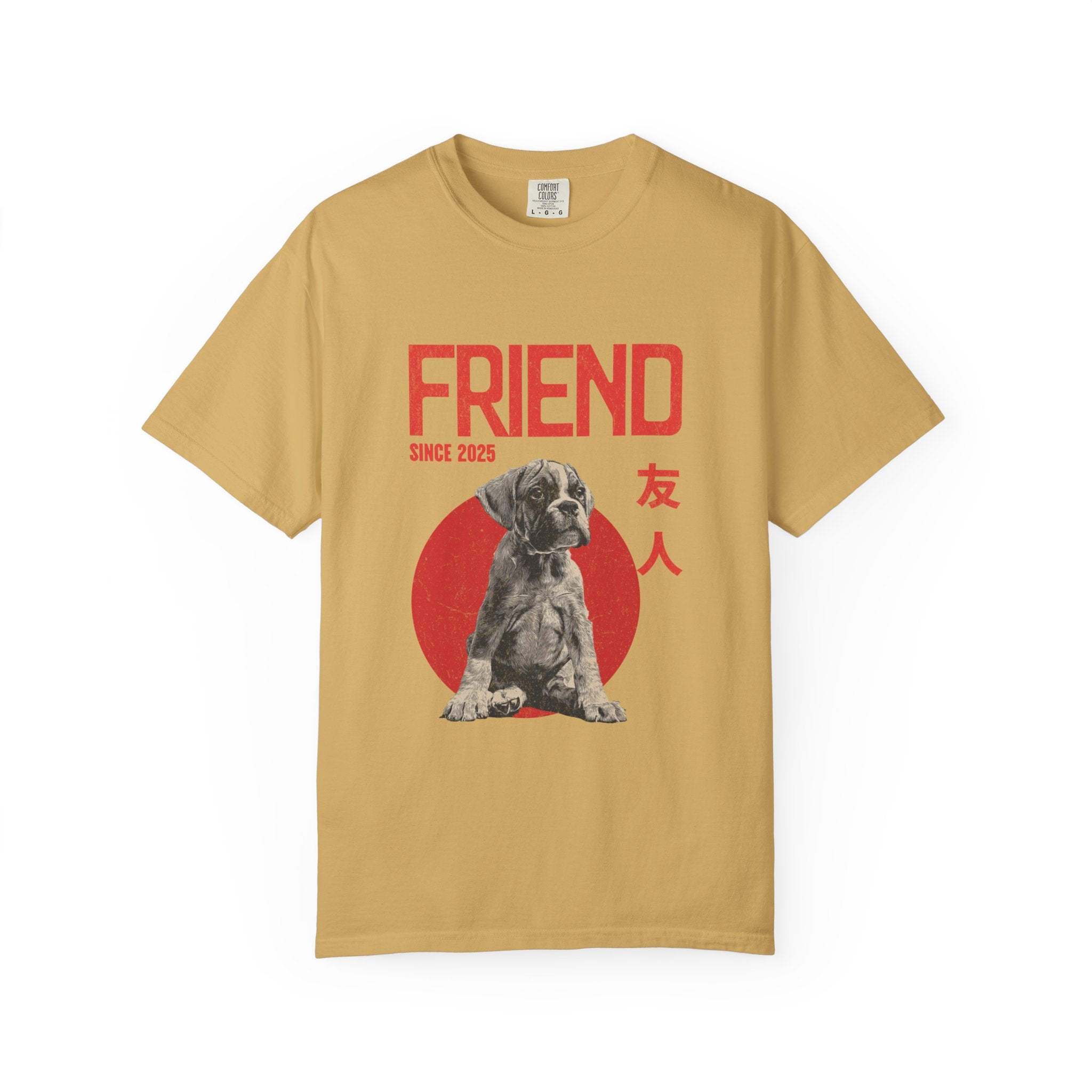 Boxer Puppy T-shirt | Anime Dog Shirt | Pet Memorial, Adoption Gift | Custom Year Personalization | Comfort Colors®