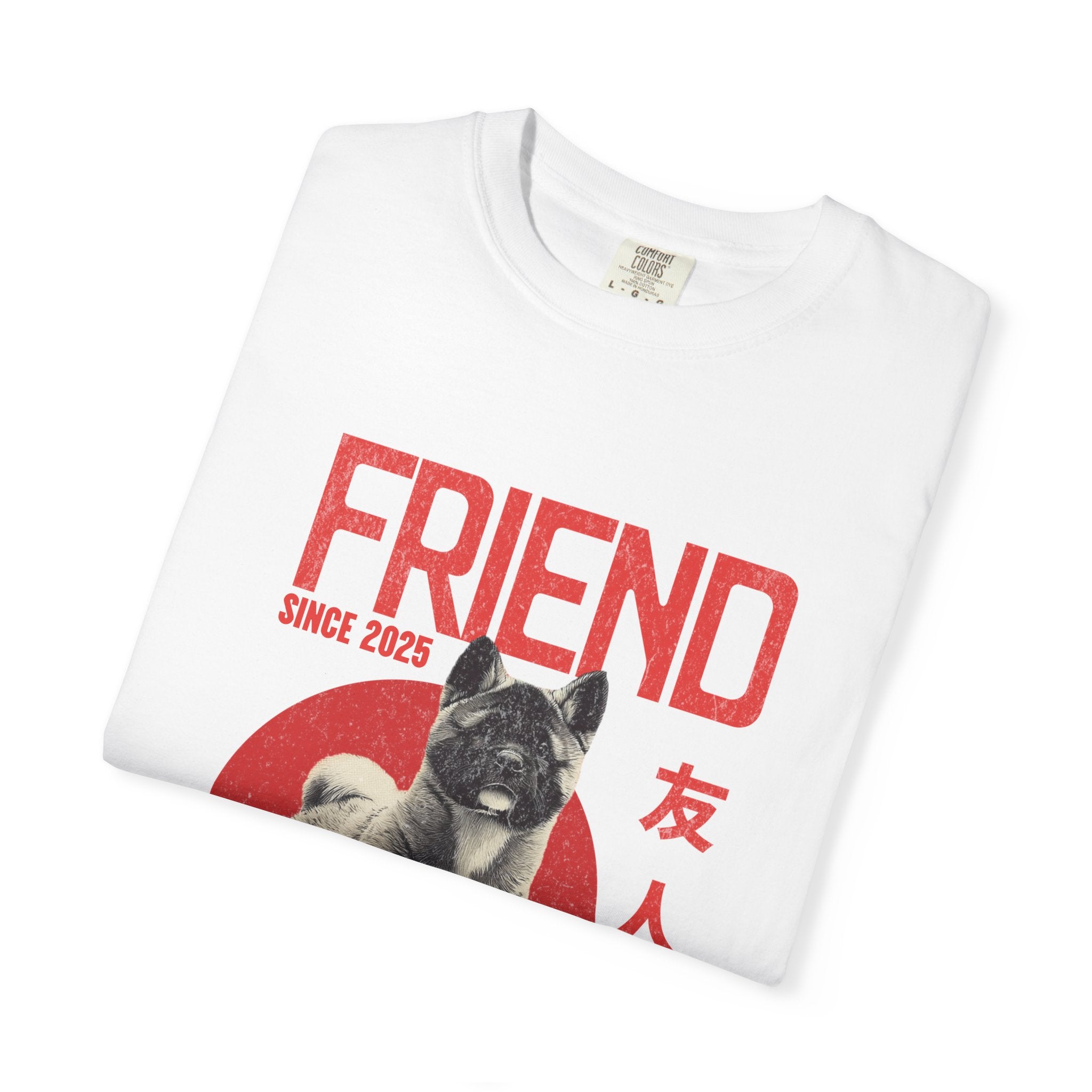 American Akita Friend Shirt  | Anime Dog T-Shirt | Unisex Birthday Gift | Custom Year Personalization | Gift for Dog Lovers and Anime Fans