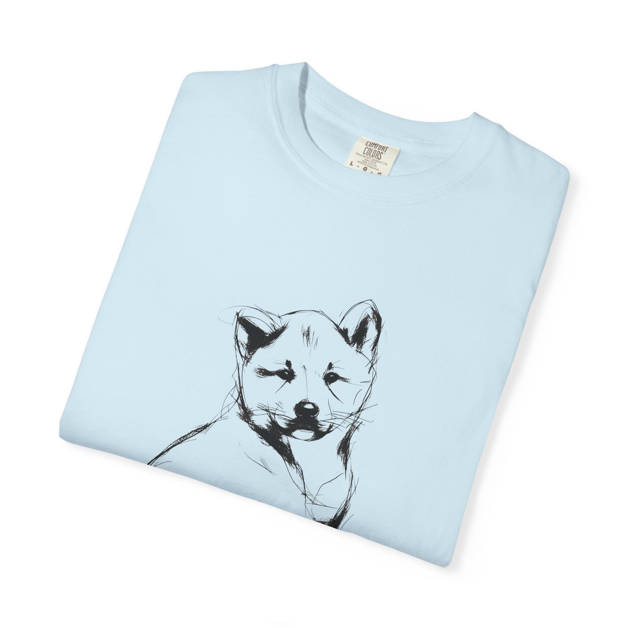 Personalized Akita Inu T-Shirt | Custom Dog Name Tee | Comfort Colors 1717 Tee | Minimal Sketch Vintage Style | Dog lover gift
