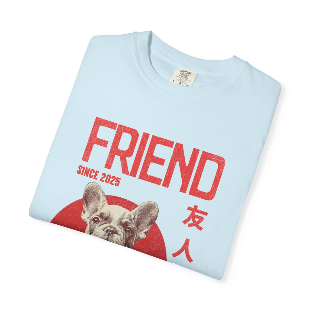 French Bulldog Puppy Tee | Anime Dog Shirt | Unisex Birthday Gift | Custom Year Personalization | Gift for Dog Lovers and Anime Fans