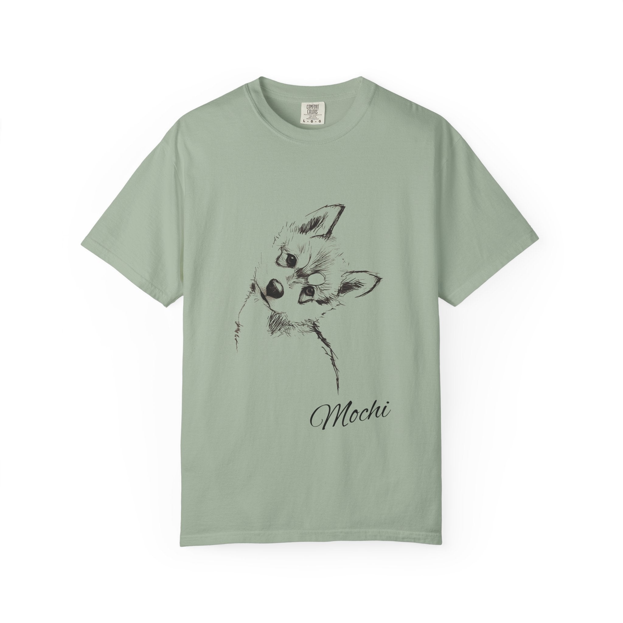 Personalized Husky T-Shirt | Custom Dog Name Tee | Comfort Colors 1717 Tee | Minimal Sketch Vintage Style | Dog lover gift