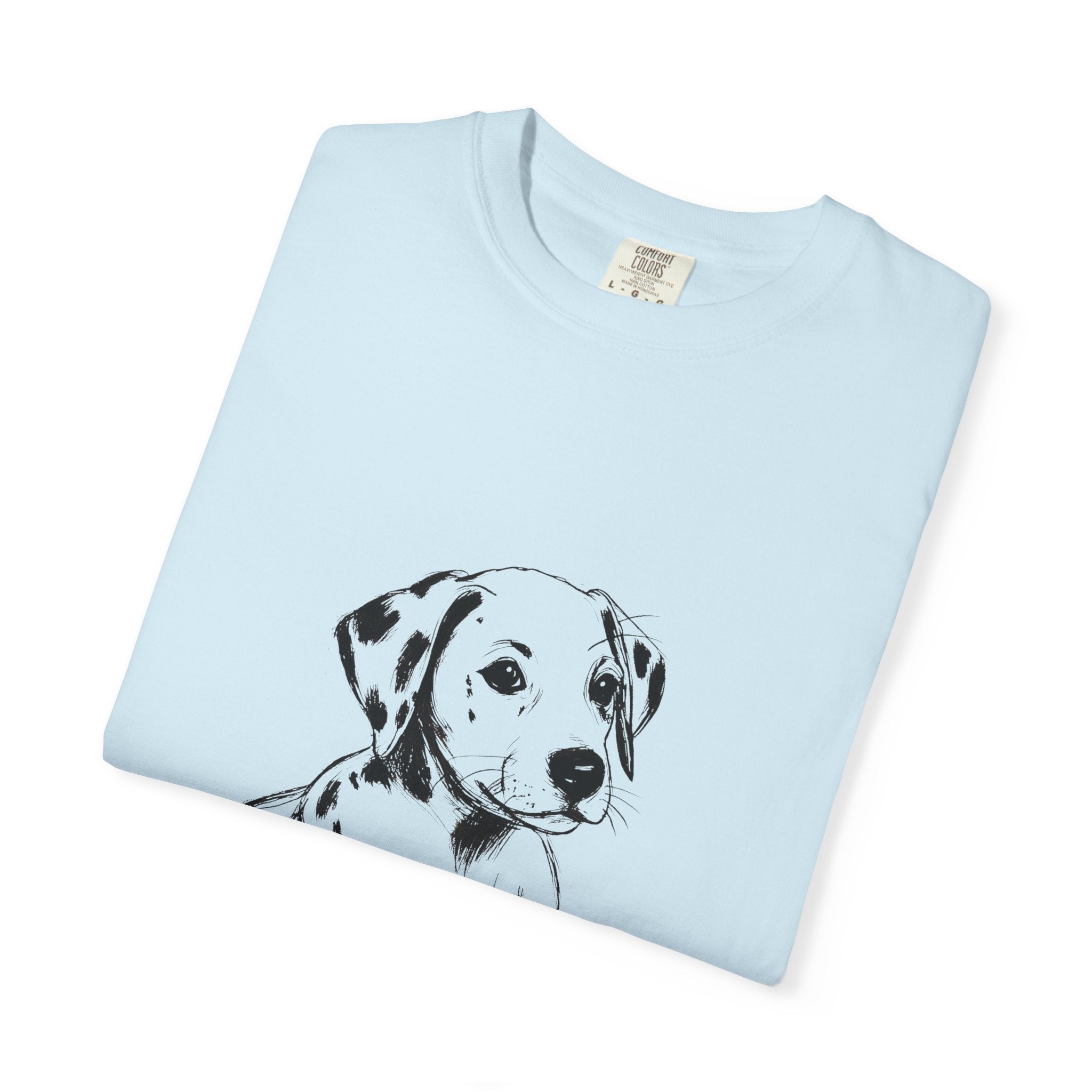 Personalized Dalmatian T-Shirt | Custom Dog Name Tee | Comfort Colors Tee | Minimal Sketch Vintage Style | Dog lover gift