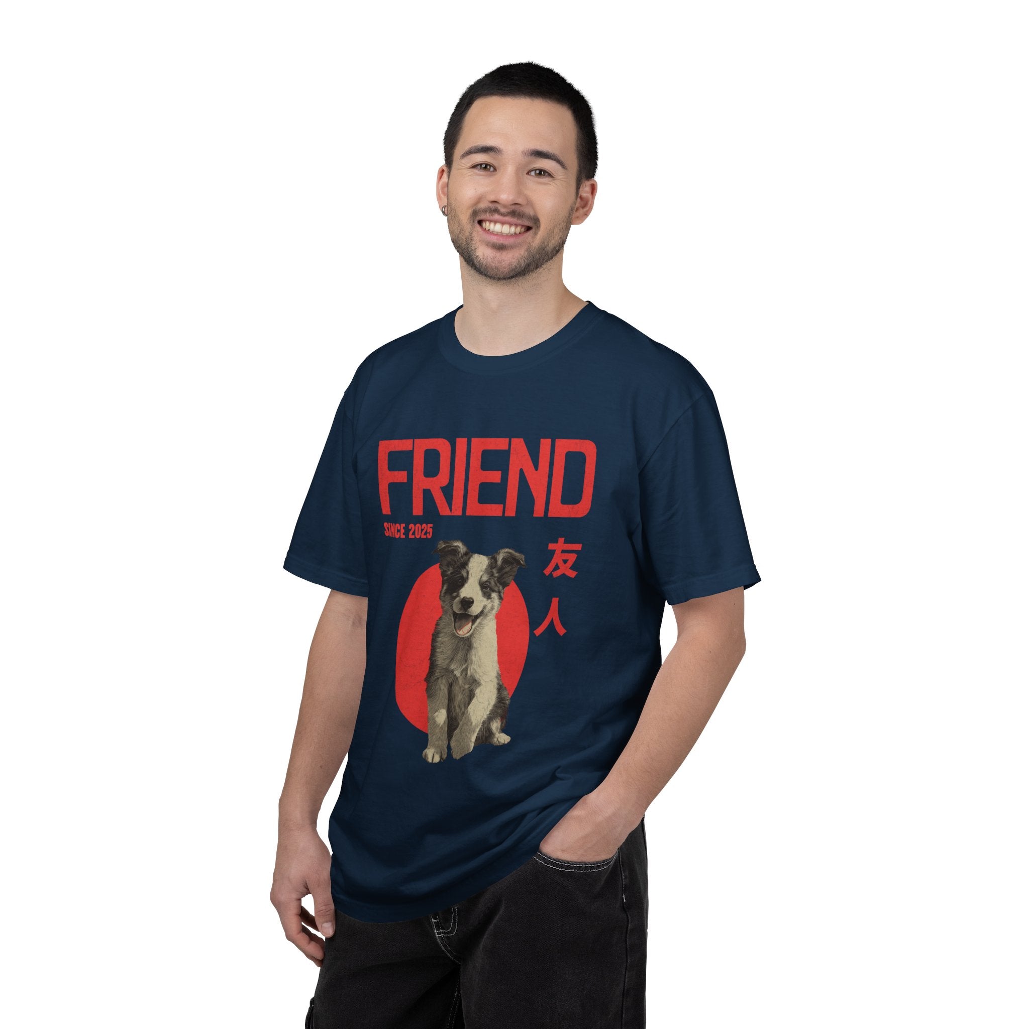 Border Collie Puppy T-shirt | Anime Dog Shirt | Pet Memorial, Adoption Gift | Custom Year Personalization | Comfort Colors®