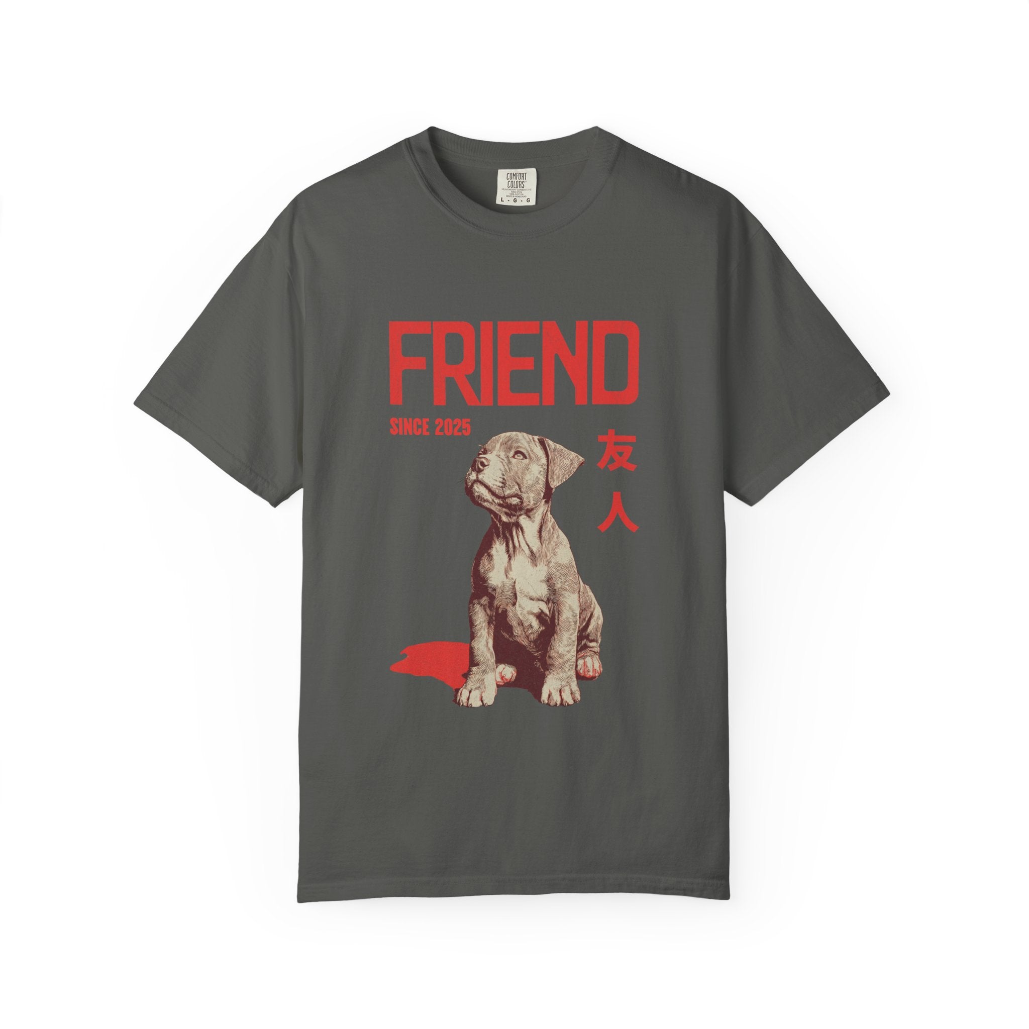Pitbull Friend Shirt  | Anime Dog T-Shirt | Unisex Birthday Gift | Custom Year Personalization | Gift for Dog Lovers and Anime Fans