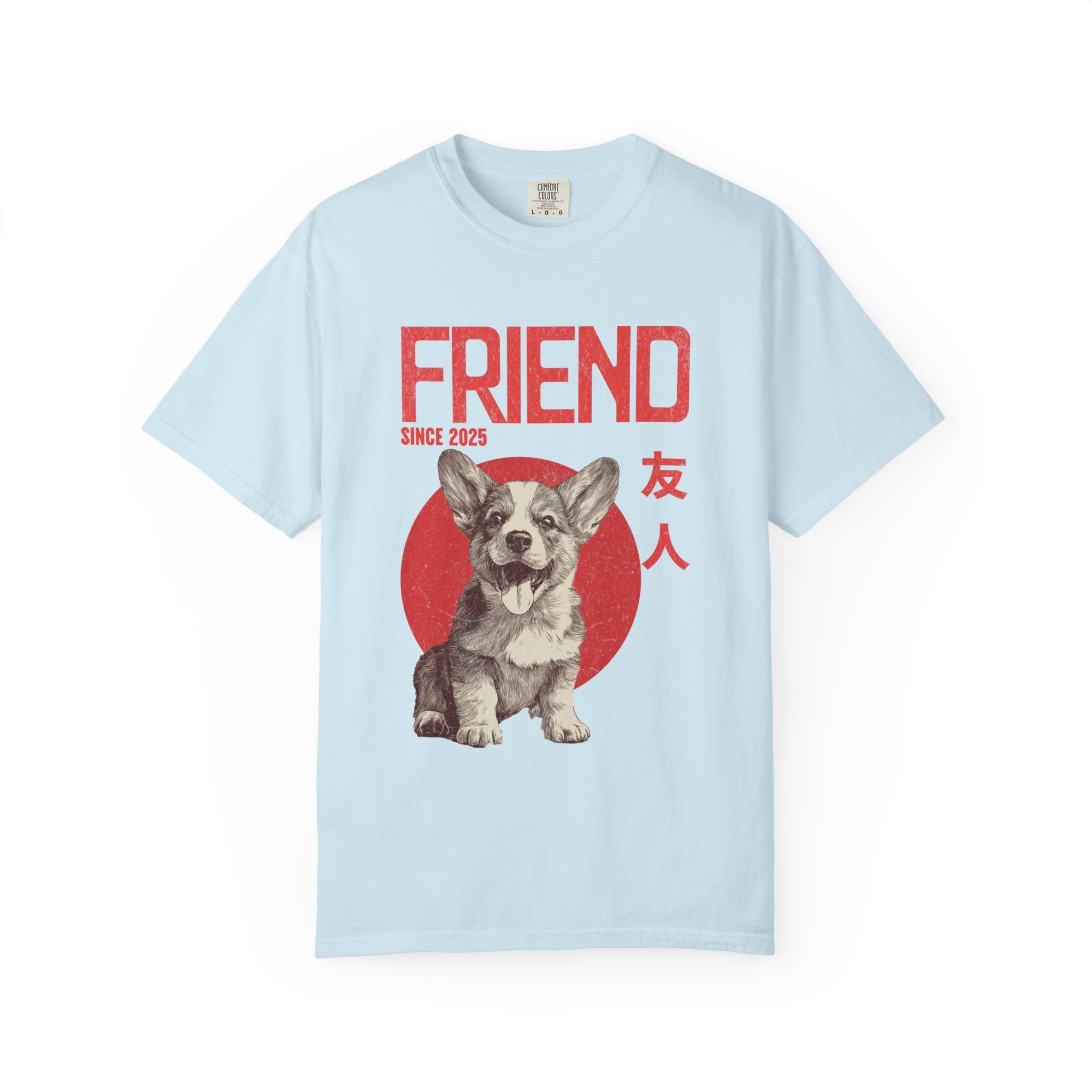 Corgi Puppy T-shirt | Anime Dog Shirt | Pet Memorial, Adoption Gift | Custom Year Personalization | Puppy owner mama |Comfort Colors®
